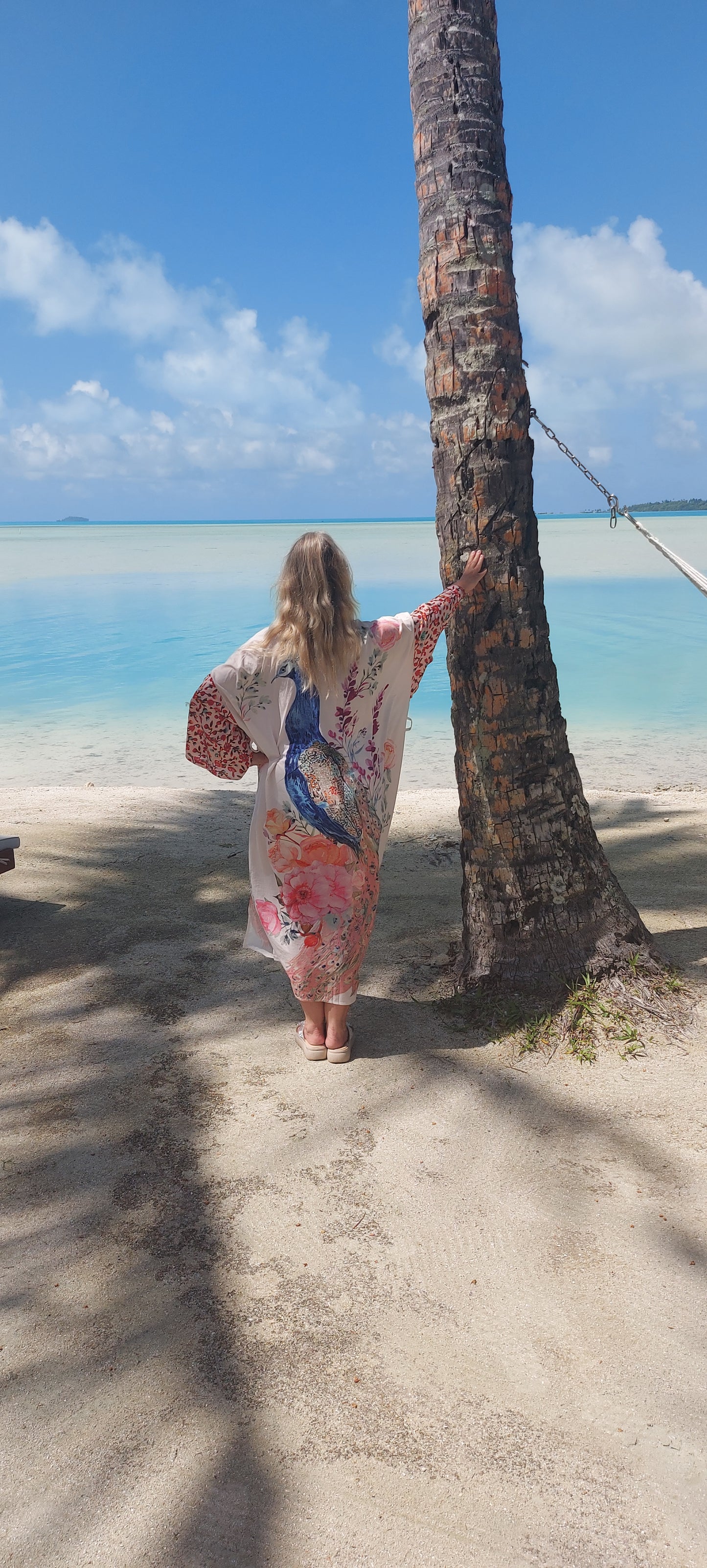 Peacock Beachwear Kimono