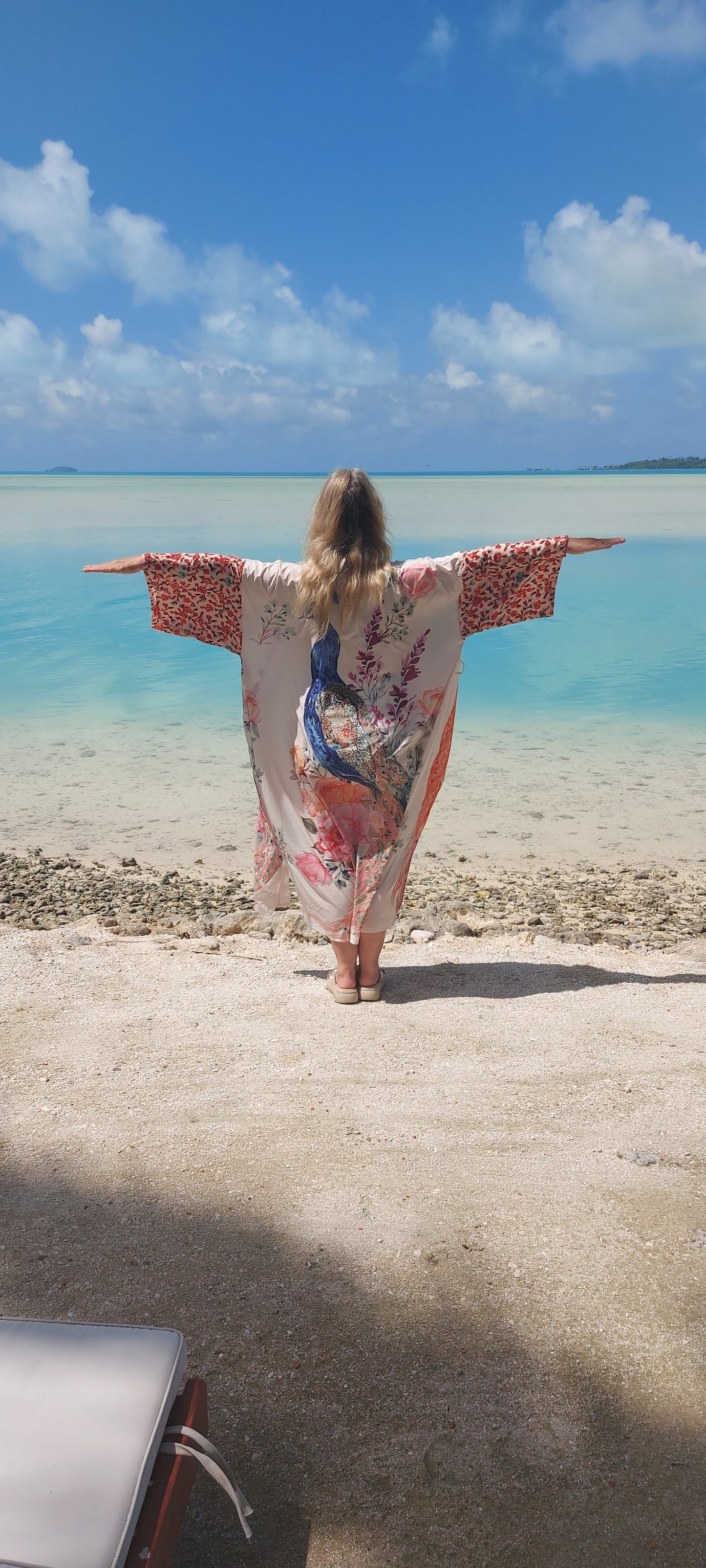 Peacock Beachwear Kimono