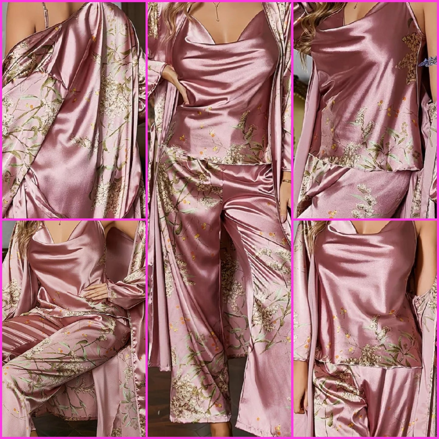 Delicious Luxury Pink Pyjama Set