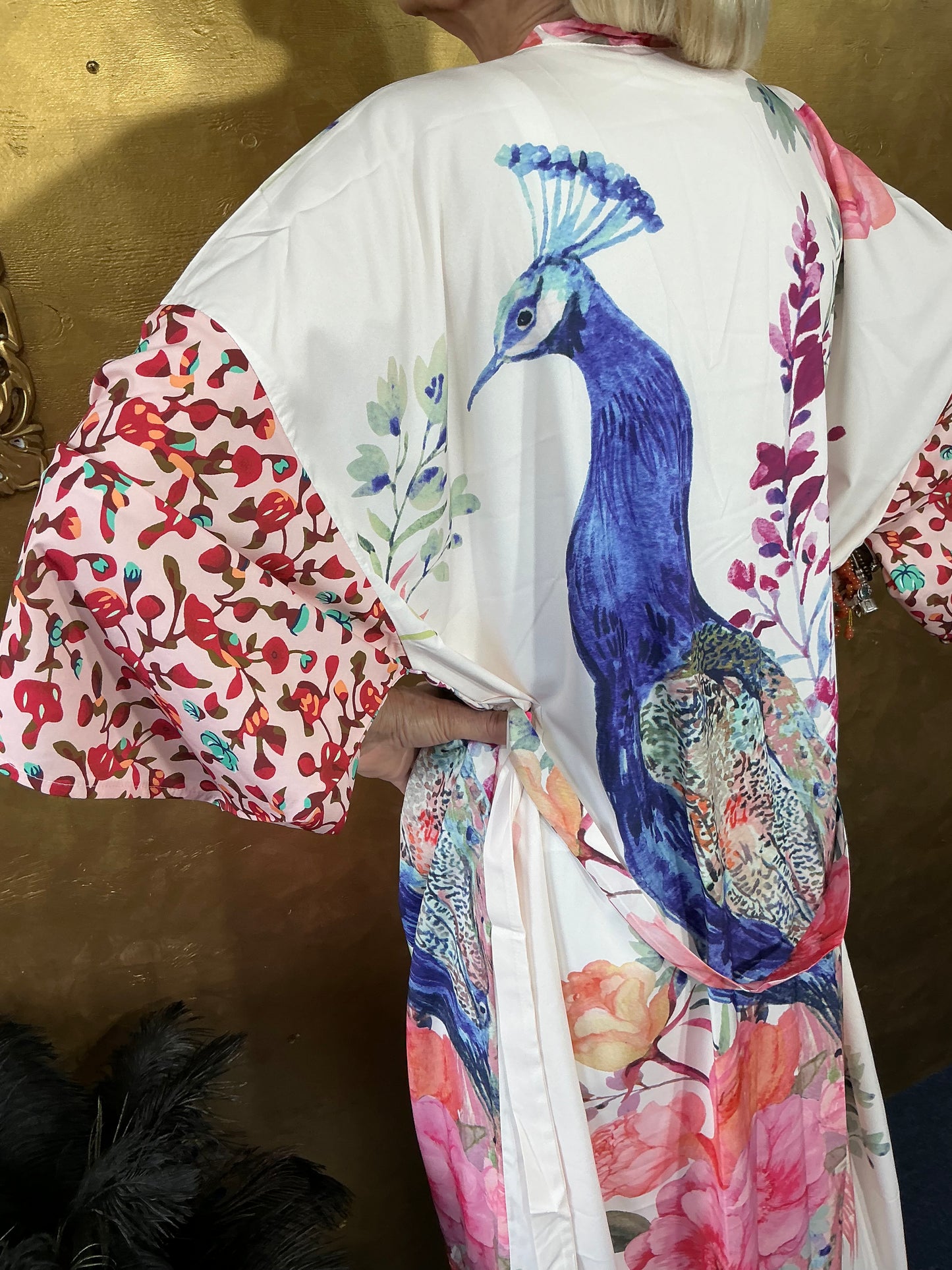 Peacock Beachwear Kimono