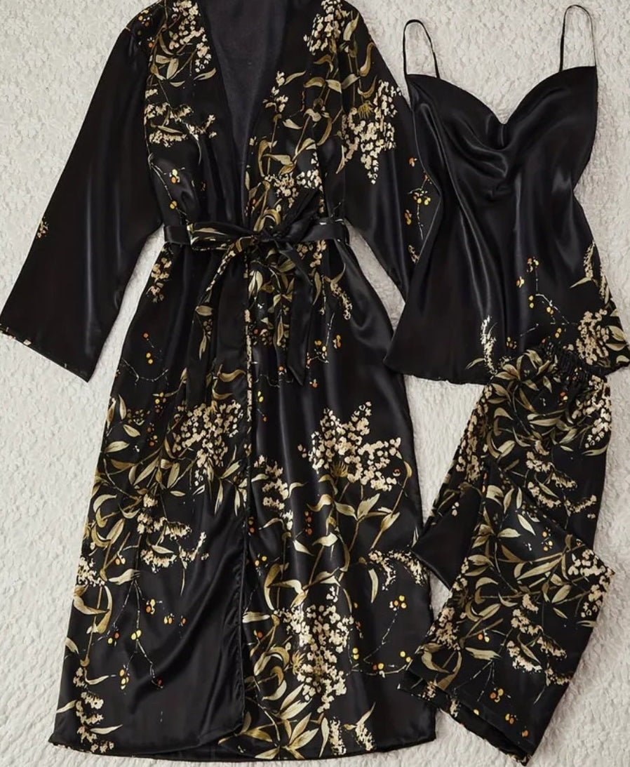 Sexy Midnight Black Pyjama Set