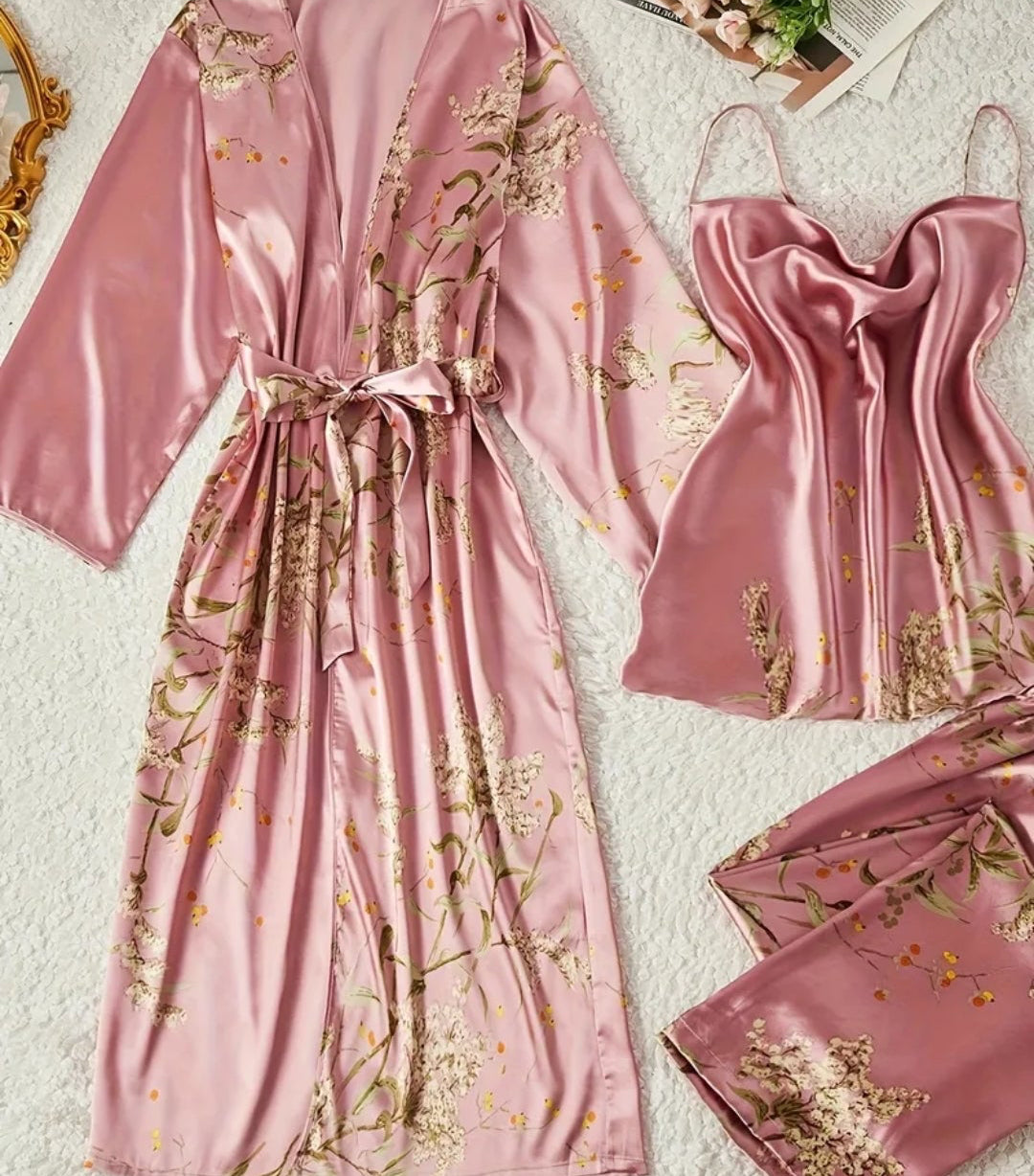 Delicious Luxury Pink Pyjama Set