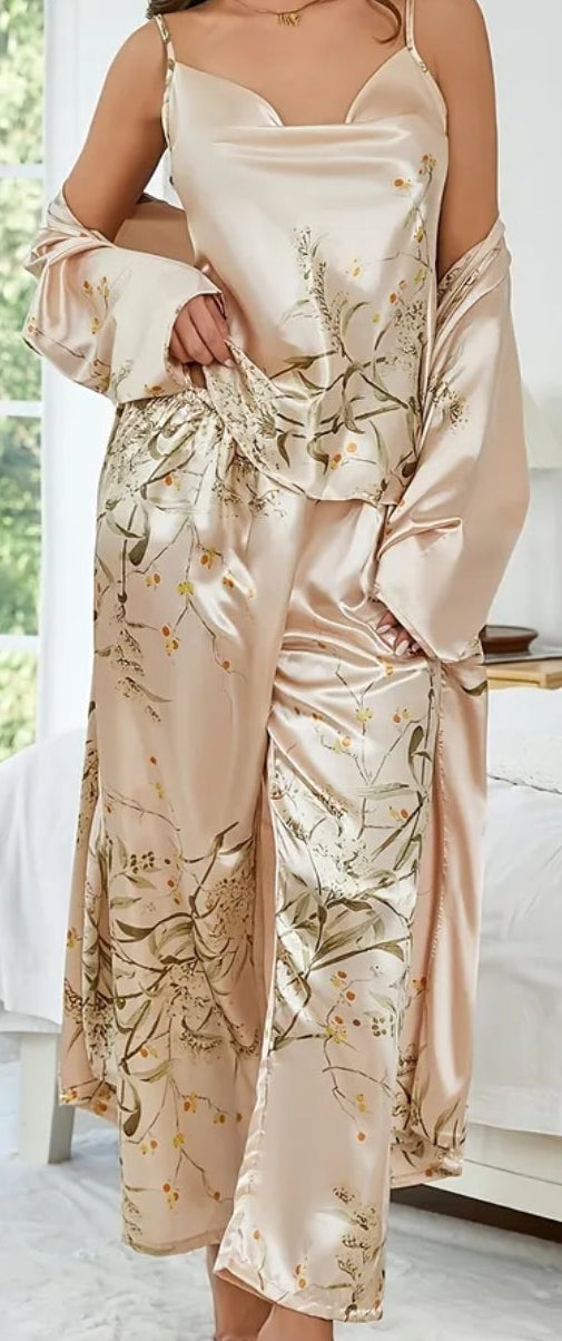 Luxury Champagne Cream Pyjama Set