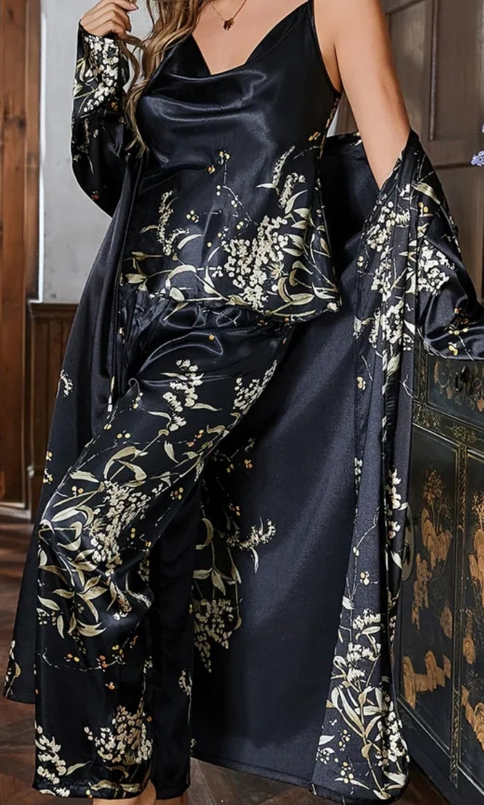 Sexy Midnight Black Pyjama Set