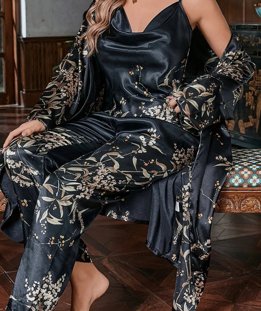 Sexy Midnight Black Pyjama Set
